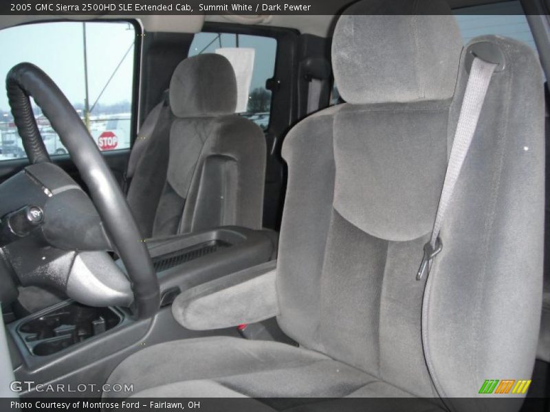 Summit White / Dark Pewter 2005 GMC Sierra 2500HD SLE Extended Cab