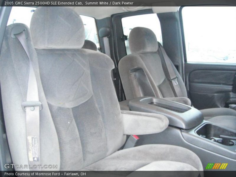 Summit White / Dark Pewter 2005 GMC Sierra 2500HD SLE Extended Cab