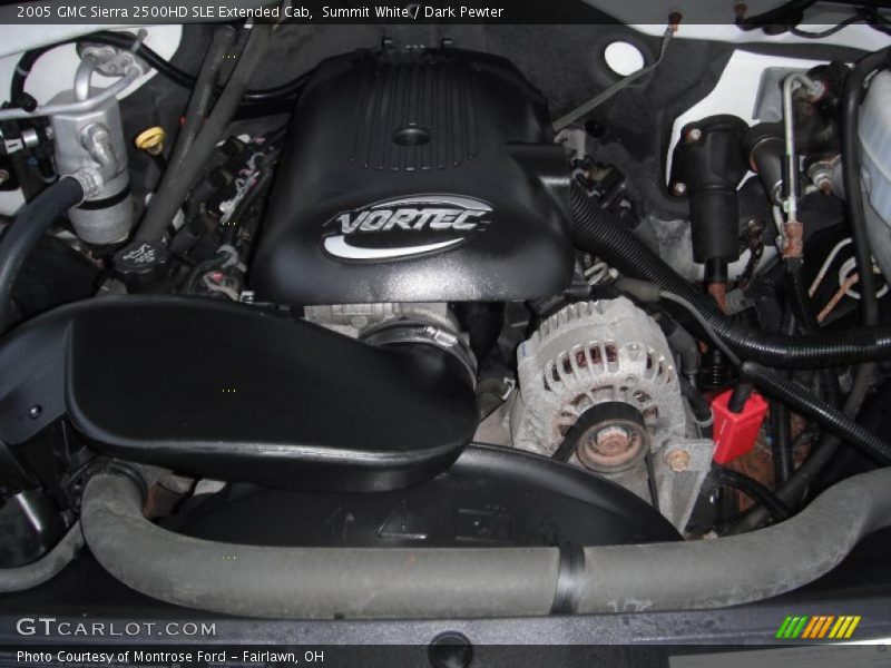 Summit White / Dark Pewter 2005 GMC Sierra 2500HD SLE Extended Cab