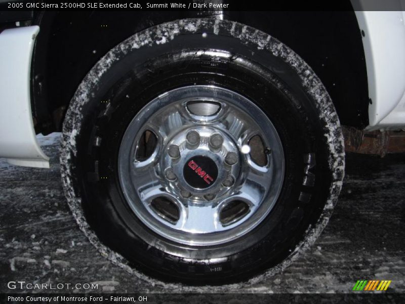 Summit White / Dark Pewter 2005 GMC Sierra 2500HD SLE Extended Cab