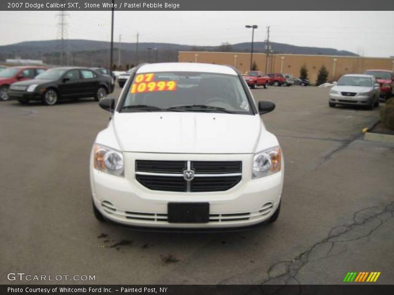 Stone White / Pastel Pebble Beige 2007 Dodge Caliber SXT