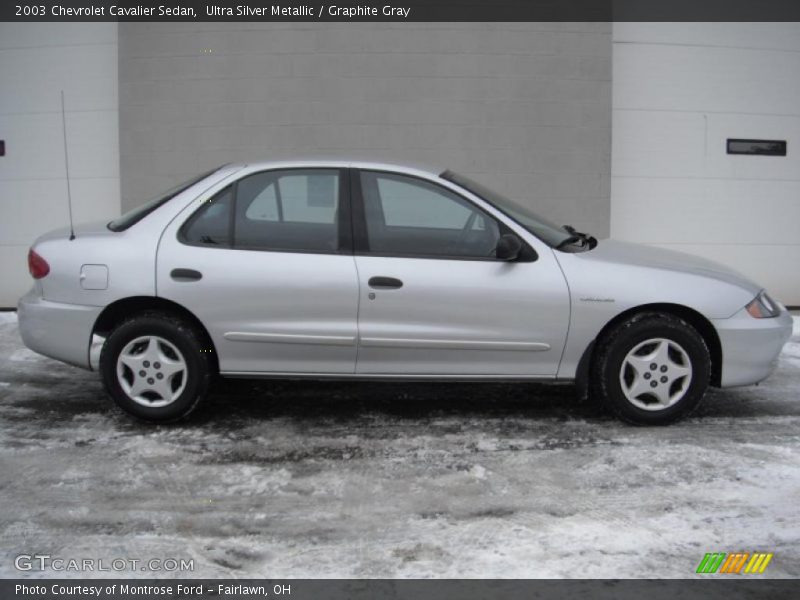 Ultra Silver Metallic / Graphite Gray 2003 Chevrolet Cavalier Sedan