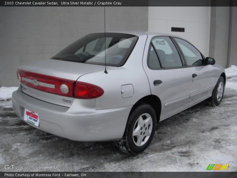 Ultra Silver Metallic / Graphite Gray 2003 Chevrolet Cavalier Sedan