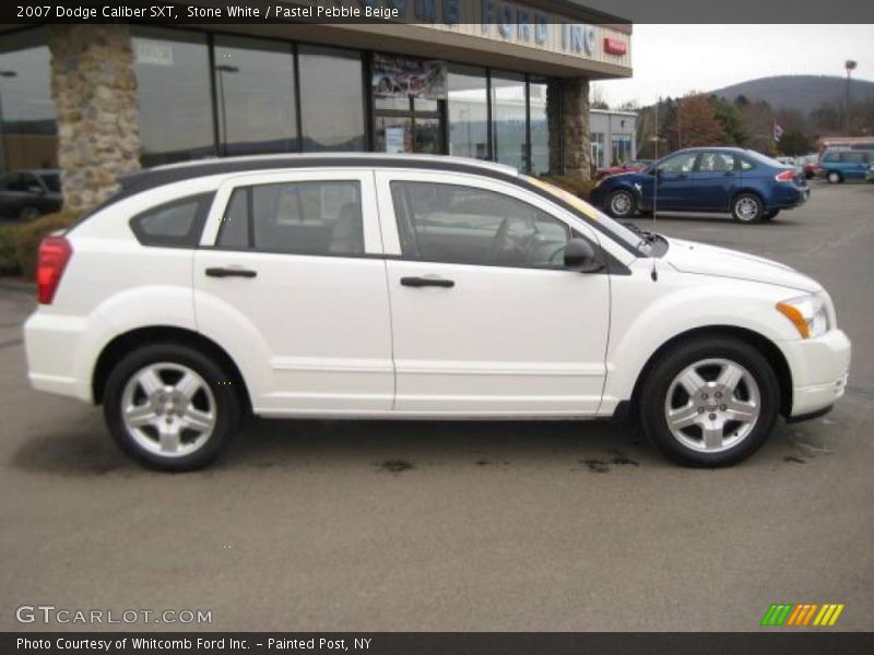 Stone White / Pastel Pebble Beige 2007 Dodge Caliber SXT