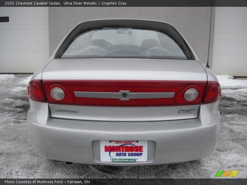 Ultra Silver Metallic / Graphite Gray 2003 Chevrolet Cavalier Sedan