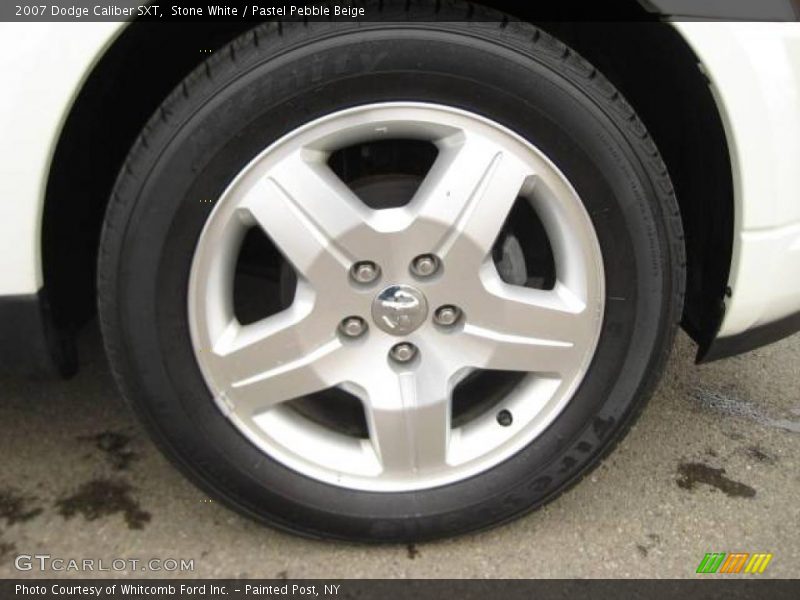 Stone White / Pastel Pebble Beige 2007 Dodge Caliber SXT