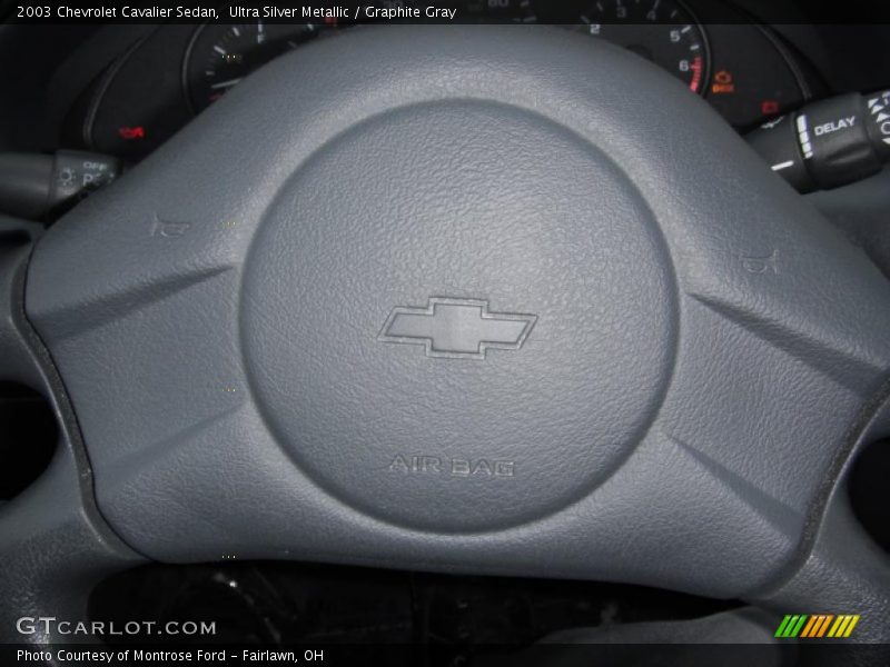 Ultra Silver Metallic / Graphite Gray 2003 Chevrolet Cavalier Sedan