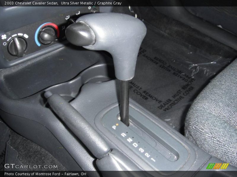 Ultra Silver Metallic / Graphite Gray 2003 Chevrolet Cavalier Sedan