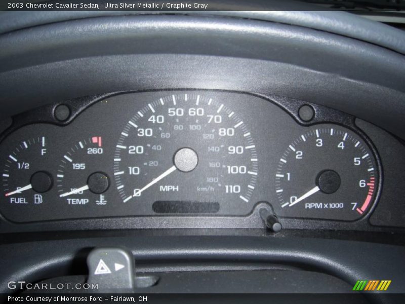 Ultra Silver Metallic / Graphite Gray 2003 Chevrolet Cavalier Sedan