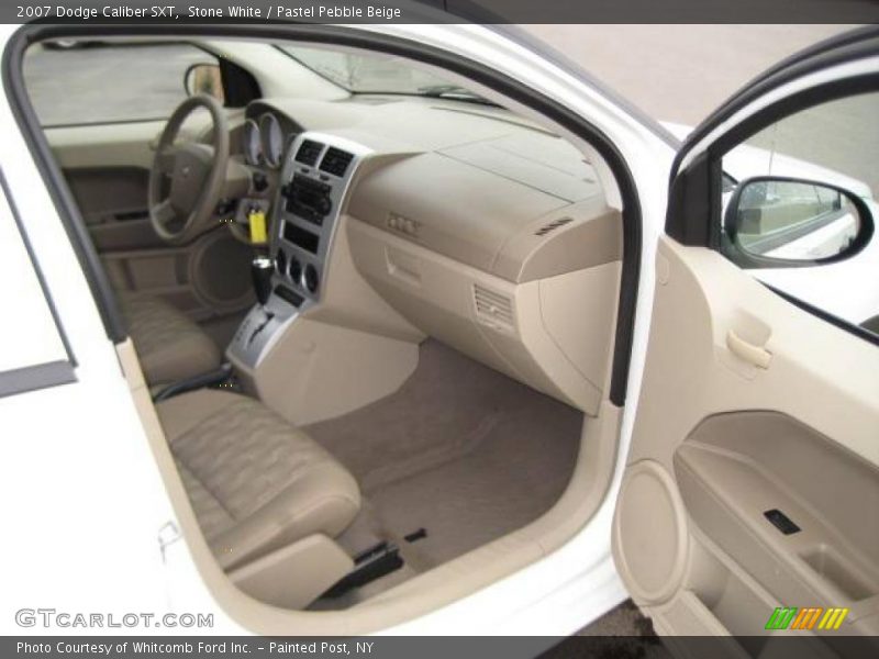 Stone White / Pastel Pebble Beige 2007 Dodge Caliber SXT