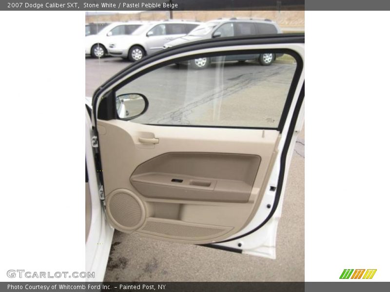Stone White / Pastel Pebble Beige 2007 Dodge Caliber SXT