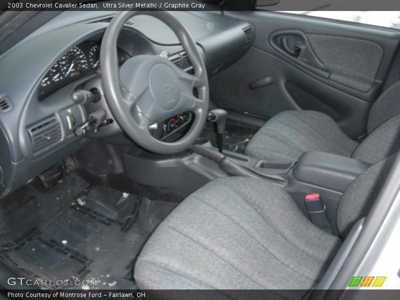 Ultra Silver Metallic / Graphite Gray 2003 Chevrolet Cavalier Sedan