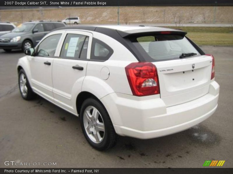 Stone White / Pastel Pebble Beige 2007 Dodge Caliber SXT