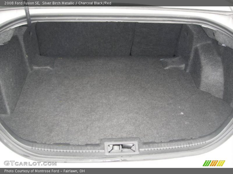 Silver Birch Metallic / Charcoal Black/Red 2008 Ford Fusion SE