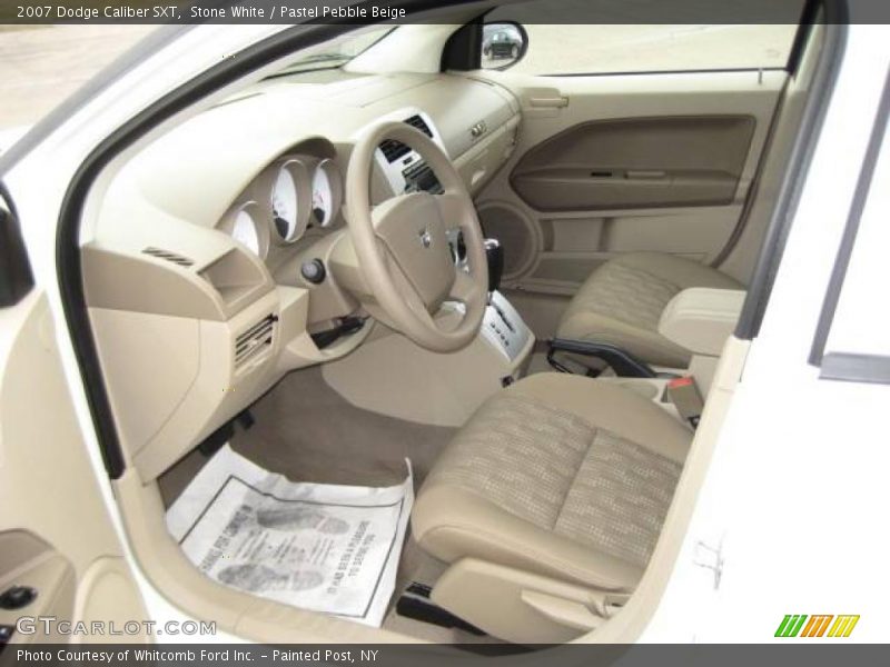 Stone White / Pastel Pebble Beige 2007 Dodge Caliber SXT