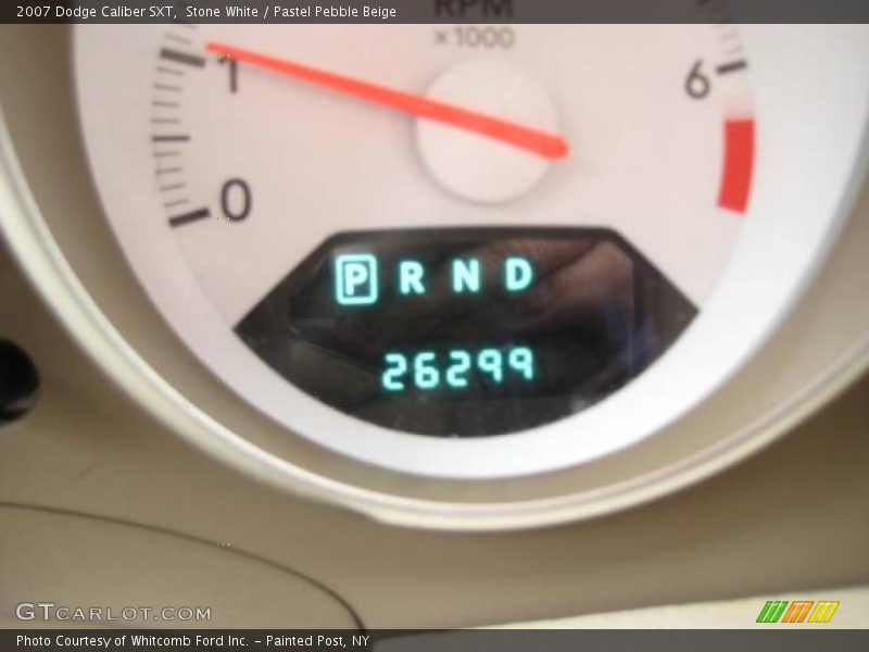 Stone White / Pastel Pebble Beige 2007 Dodge Caliber SXT