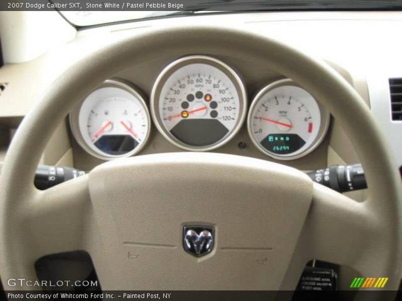 Stone White / Pastel Pebble Beige 2007 Dodge Caliber SXT