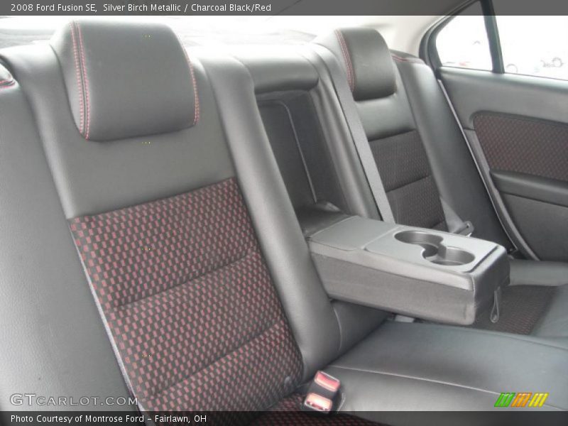Silver Birch Metallic / Charcoal Black/Red 2008 Ford Fusion SE