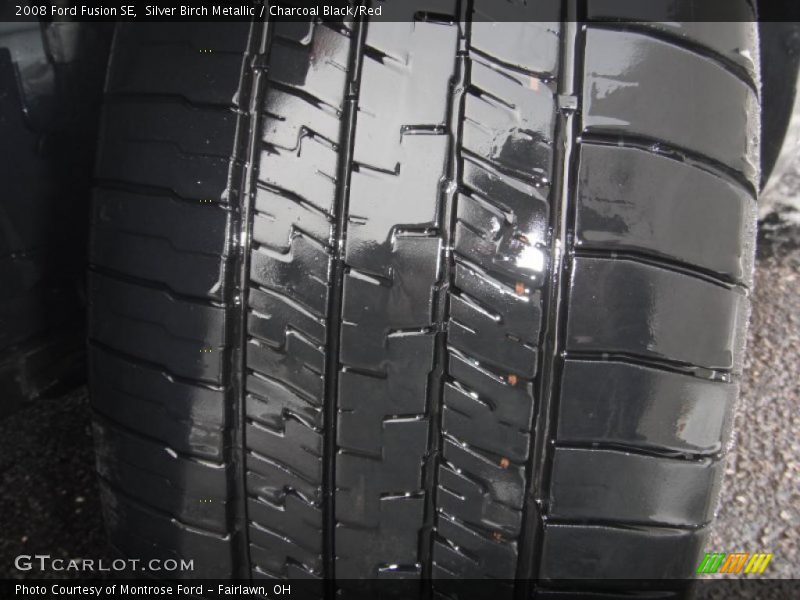 Silver Birch Metallic / Charcoal Black/Red 2008 Ford Fusion SE