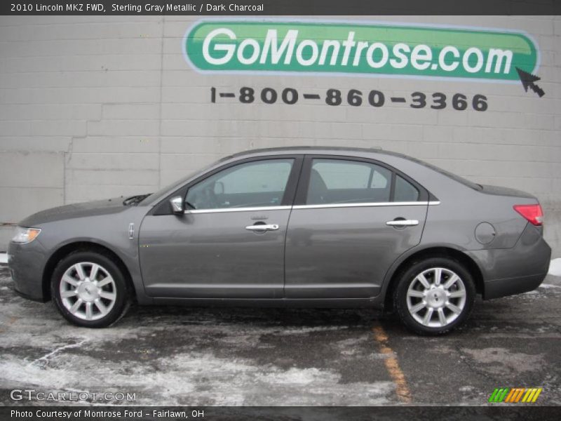 Sterling Gray Metallic / Dark Charcoal 2010 Lincoln MKZ FWD