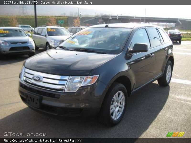 Carbon Metallic / Medium Light Stone 2007 Ford Edge SE AWD