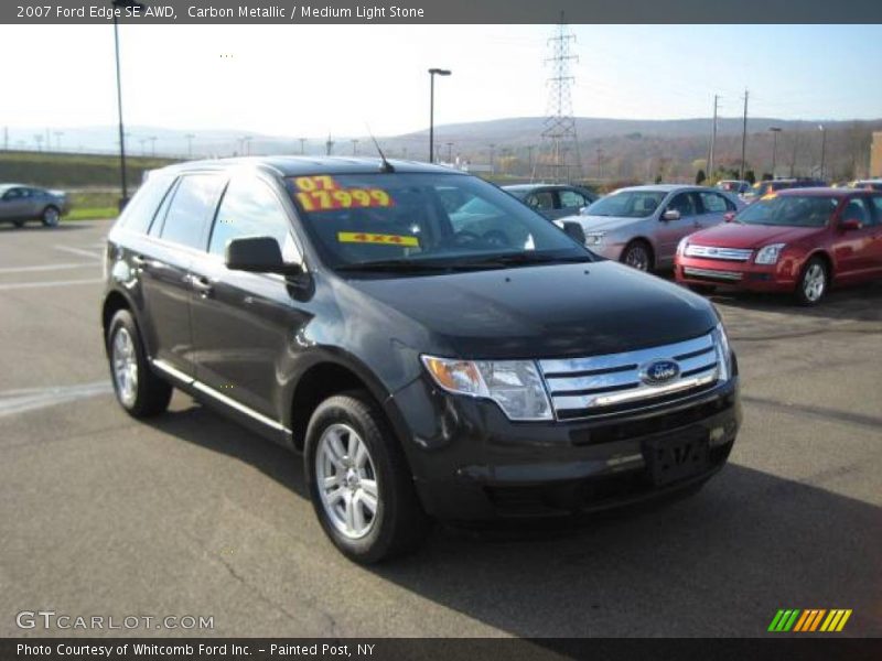 Carbon Metallic / Medium Light Stone 2007 Ford Edge SE AWD