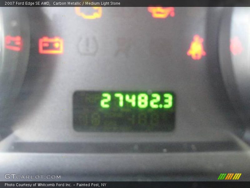 Carbon Metallic / Medium Light Stone 2007 Ford Edge SE AWD