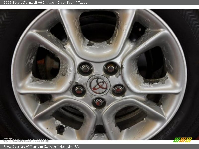 Aspen Green Pearl / Taupe 2005 Toyota Sienna LE AWD