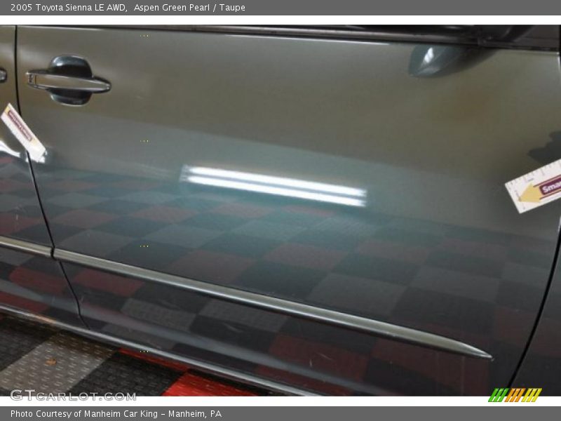 Aspen Green Pearl / Taupe 2005 Toyota Sienna LE AWD