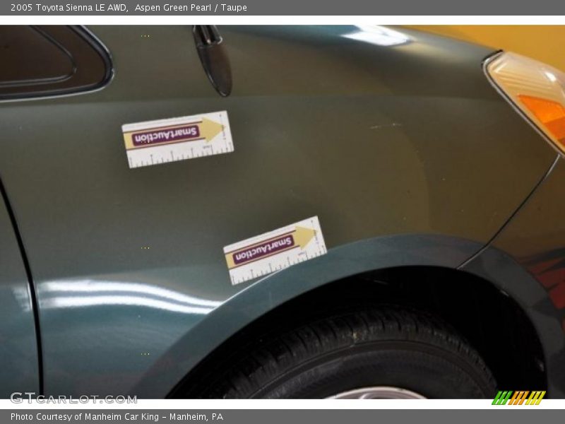 Aspen Green Pearl / Taupe 2005 Toyota Sienna LE AWD