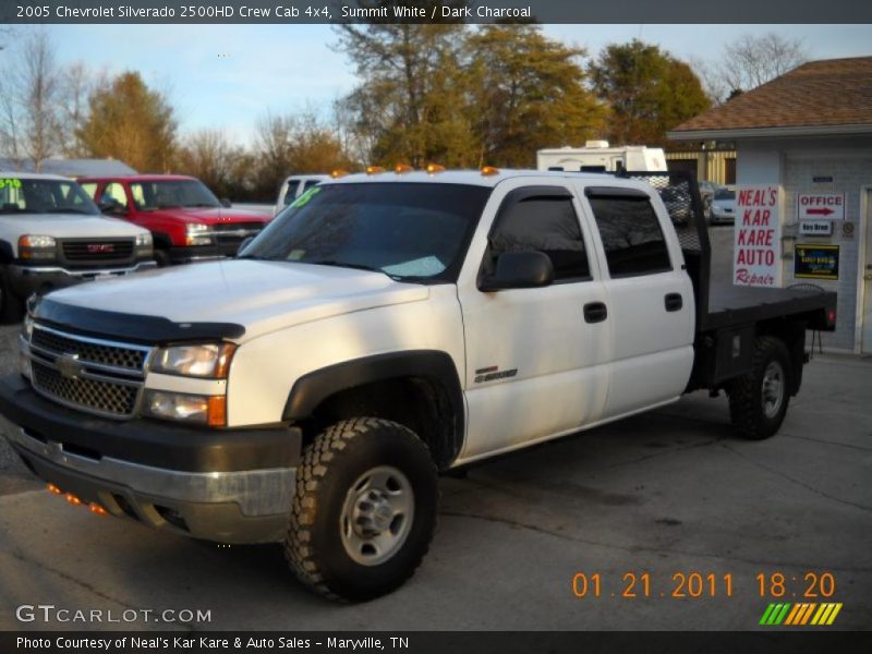 Summit White / Dark Charcoal 2005 Chevrolet Silverado 2500HD Crew Cab 4x4