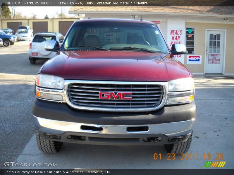 Dark Toreador Red Metallic / Neutral 2001 GMC Sierra 2500HD SLT Crew Cab 4x4