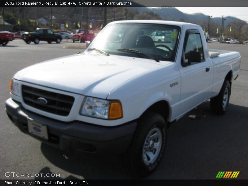 Oxford White / Dark Graphite 2003 Ford Ranger XL Regular Cab 4x4