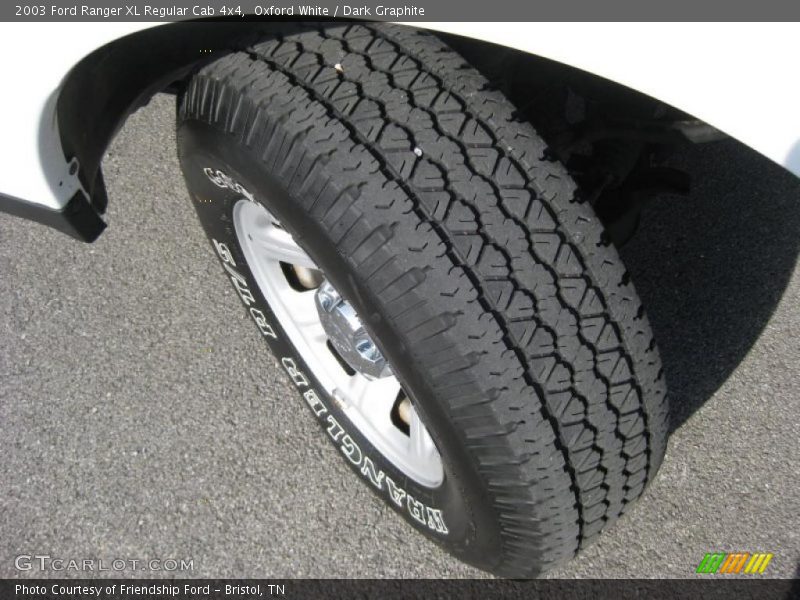 Oxford White / Dark Graphite 2003 Ford Ranger XL Regular Cab 4x4