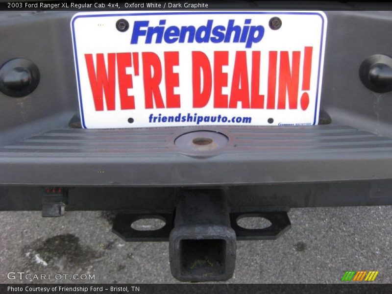 Oxford White / Dark Graphite 2003 Ford Ranger XL Regular Cab 4x4