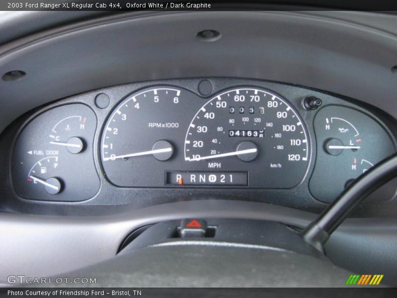  2003 Ranger XL Regular Cab 4x4 XL Regular Cab 4x4 Gauges