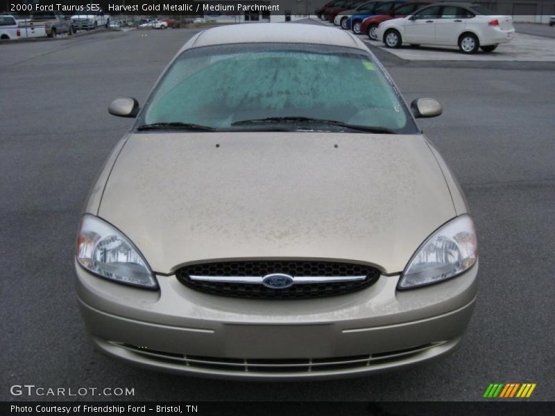 Harvest Gold Metallic / Medium Parchment 2000 Ford Taurus SES