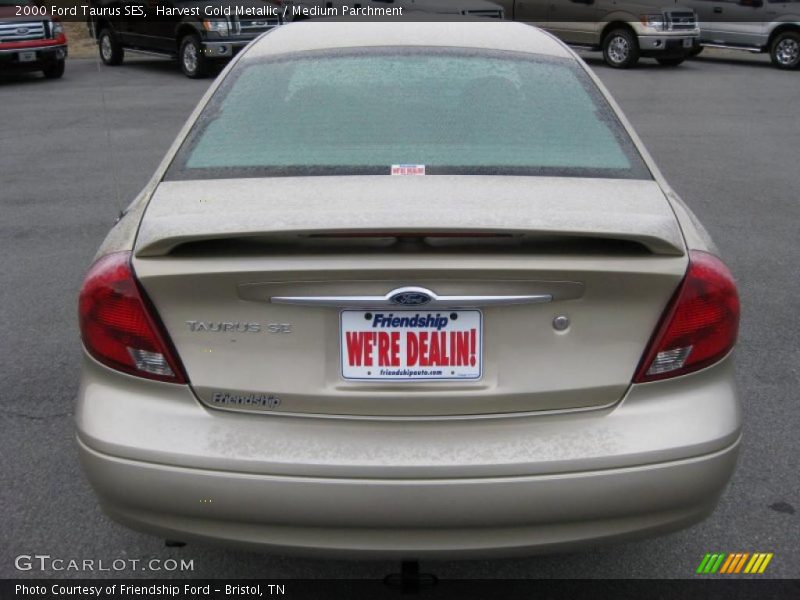 Harvest Gold Metallic / Medium Parchment 2000 Ford Taurus SES
