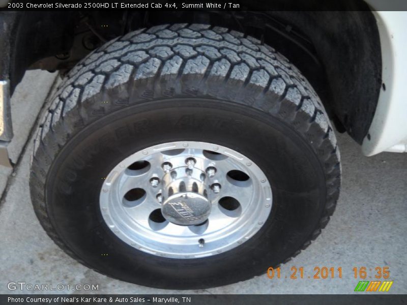 Summit White / Tan 2003 Chevrolet Silverado 2500HD LT Extended Cab 4x4