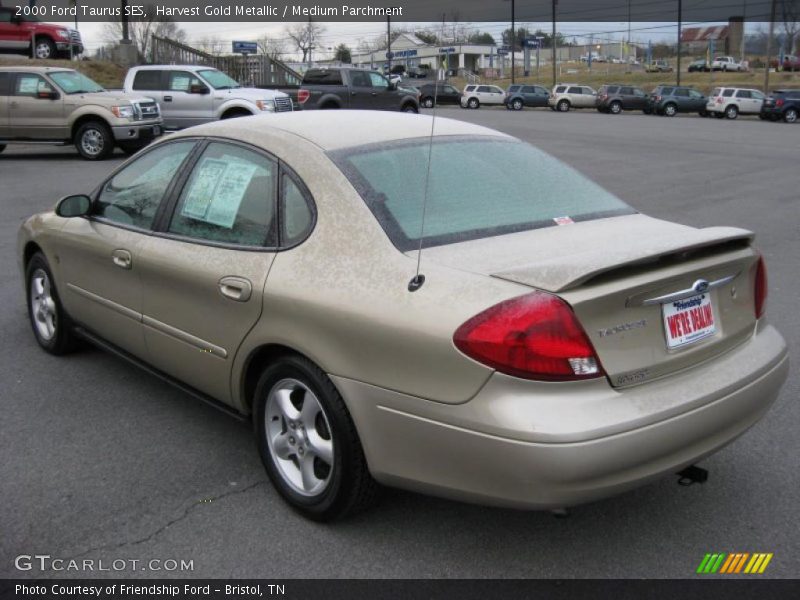 Harvest Gold Metallic / Medium Parchment 2000 Ford Taurus SES