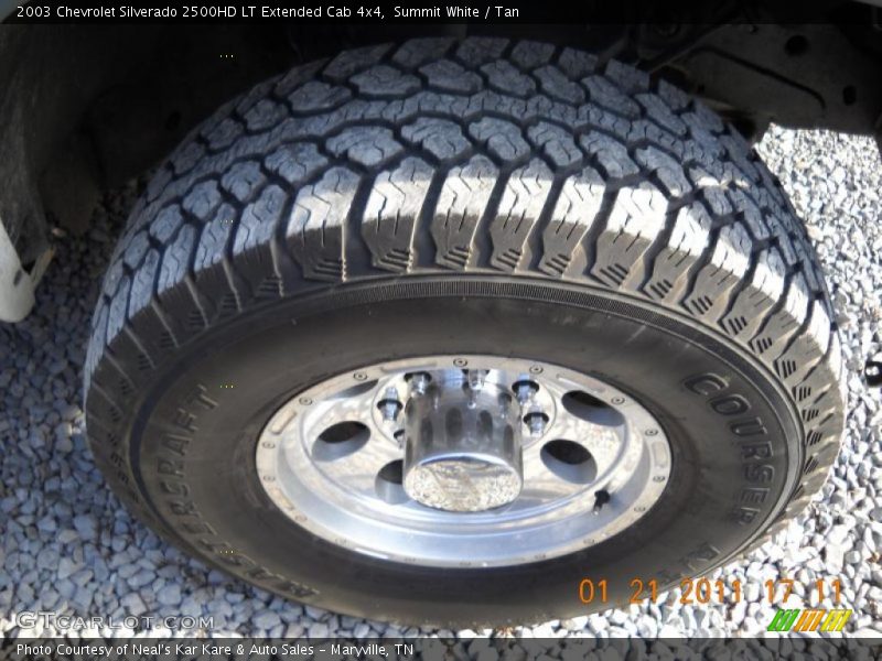 Summit White / Tan 2003 Chevrolet Silverado 2500HD LT Extended Cab 4x4