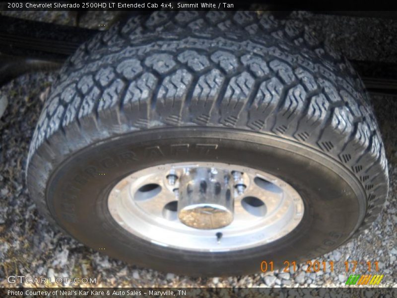 Summit White / Tan 2003 Chevrolet Silverado 2500HD LT Extended Cab 4x4