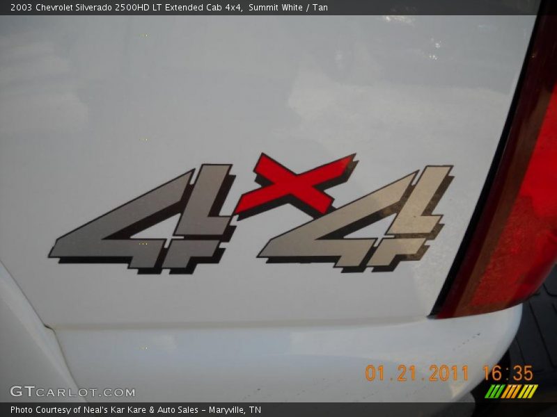 Summit White / Tan 2003 Chevrolet Silverado 2500HD LT Extended Cab 4x4