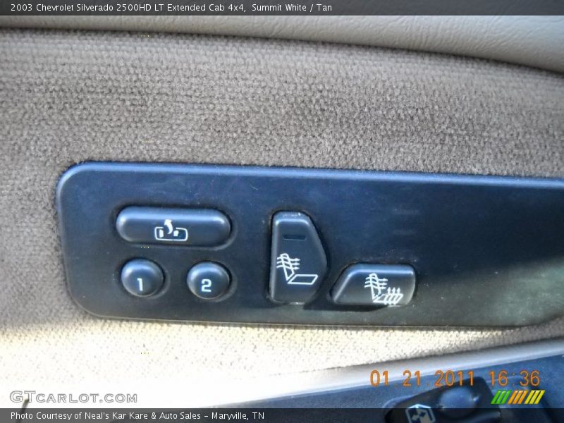 Summit White / Tan 2003 Chevrolet Silverado 2500HD LT Extended Cab 4x4
