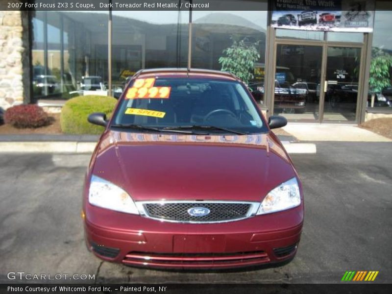 Dark Toreador Red Metallic / Charcoal 2007 Ford Focus ZX3 S Coupe