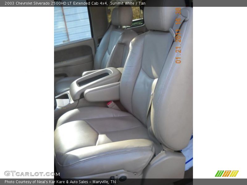 Summit White / Tan 2003 Chevrolet Silverado 2500HD LT Extended Cab 4x4
