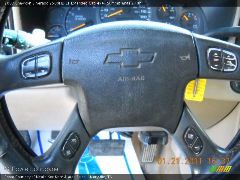 Summit White / Tan 2003 Chevrolet Silverado 2500HD LT Extended Cab 4x4