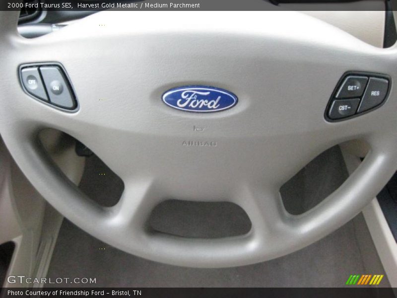 Harvest Gold Metallic / Medium Parchment 2000 Ford Taurus SES