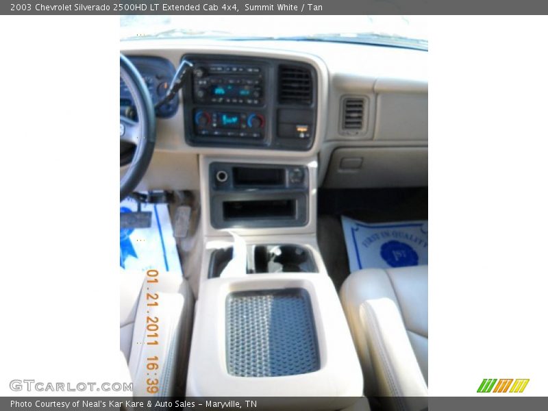 Summit White / Tan 2003 Chevrolet Silverado 2500HD LT Extended Cab 4x4