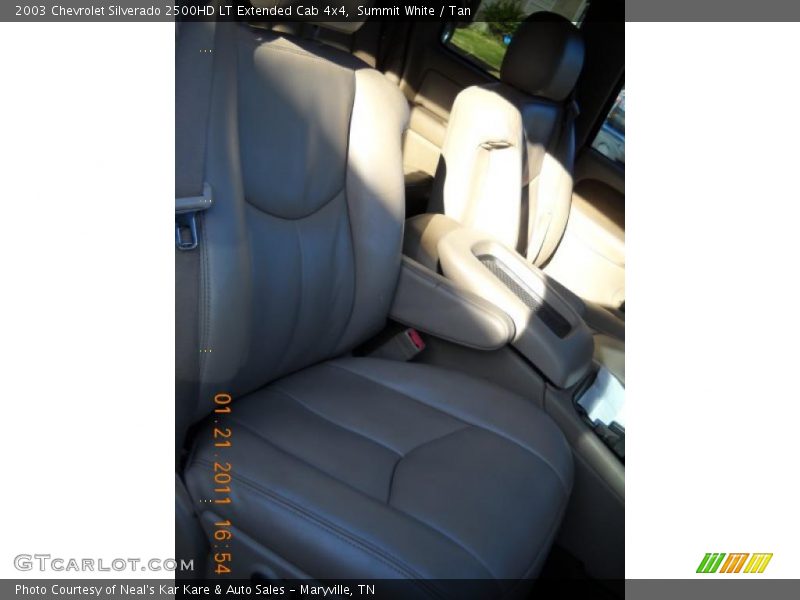Summit White / Tan 2003 Chevrolet Silverado 2500HD LT Extended Cab 4x4